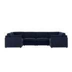 Dusklia - Miami U Shape Sofa - Chenille Navy