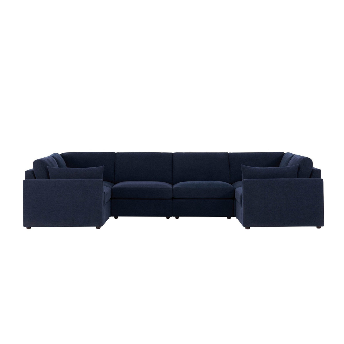Dusklia - Miami U Shape Sofa - Chenille Navy