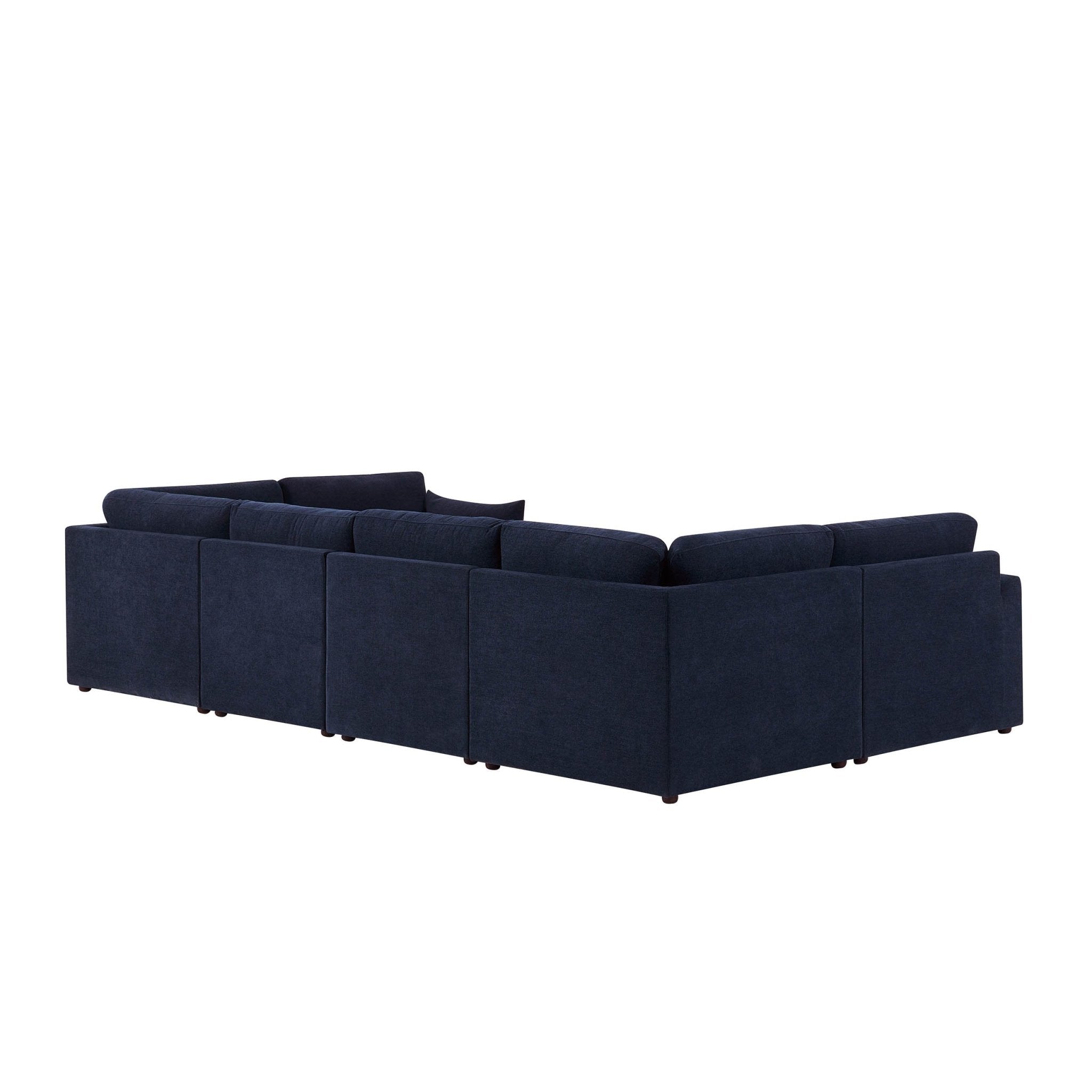 Dusklia - Miami U Shape Sofa - Chenille Navy