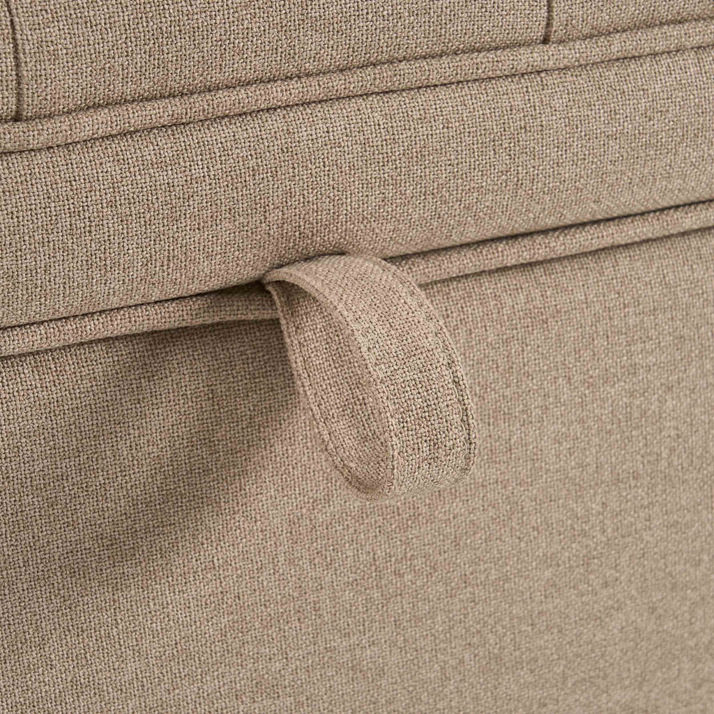 Dusklia - Middleton Button Back Storage Ottoman - Oatmeal