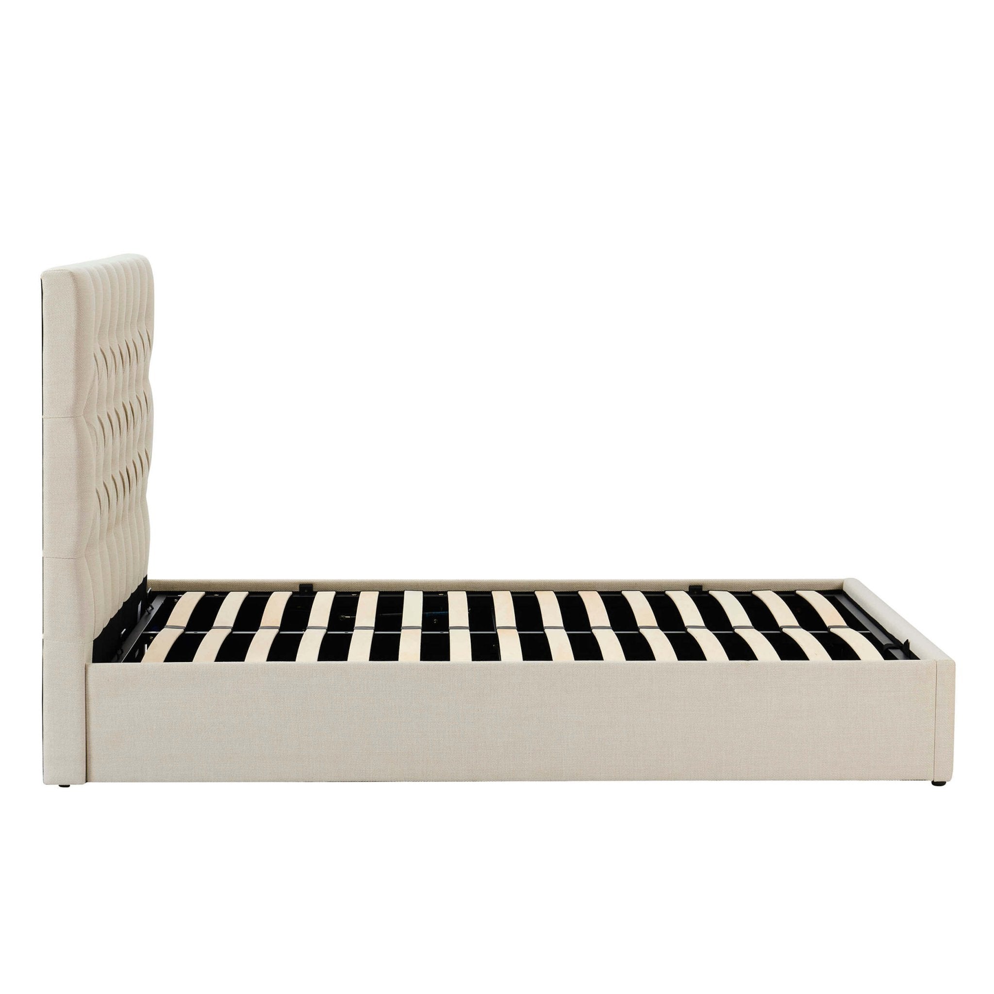 Dusklia - Middleton Ottoman Storage Bed - Beige