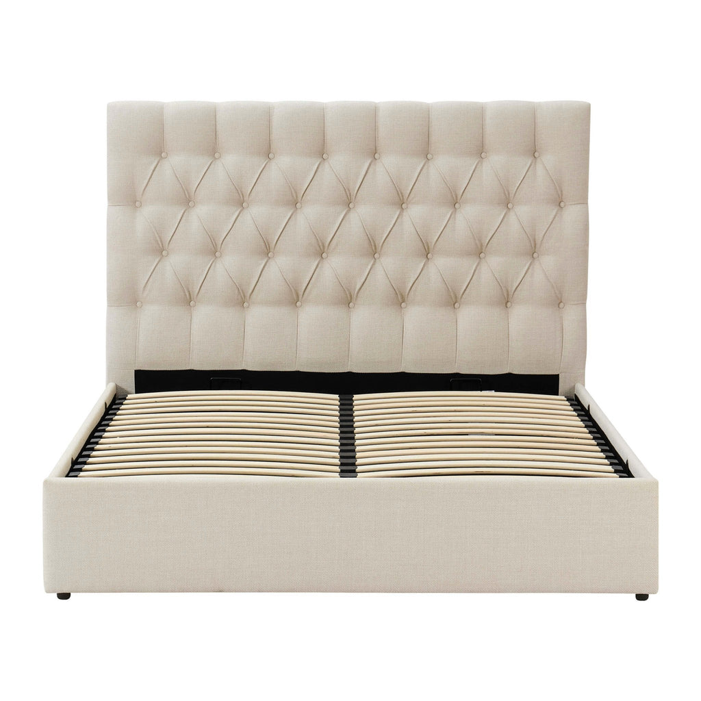 Dusklia - Middleton Ottoman Storage Bed - Beige