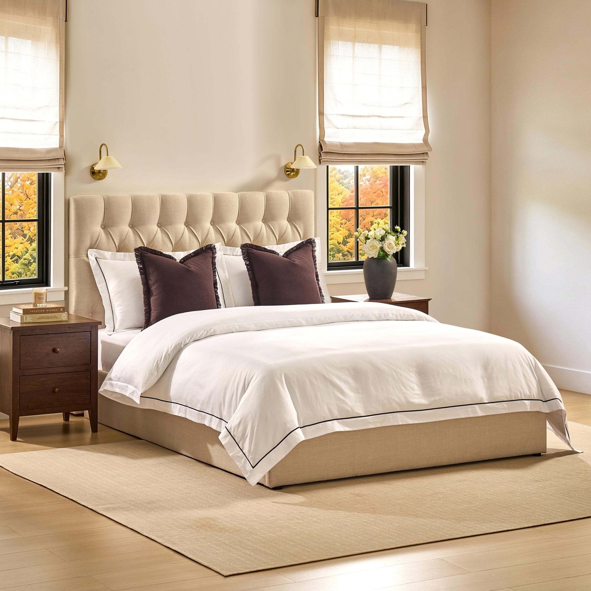 Dusklia - Middleton Ottoman Storage Bed - Beige