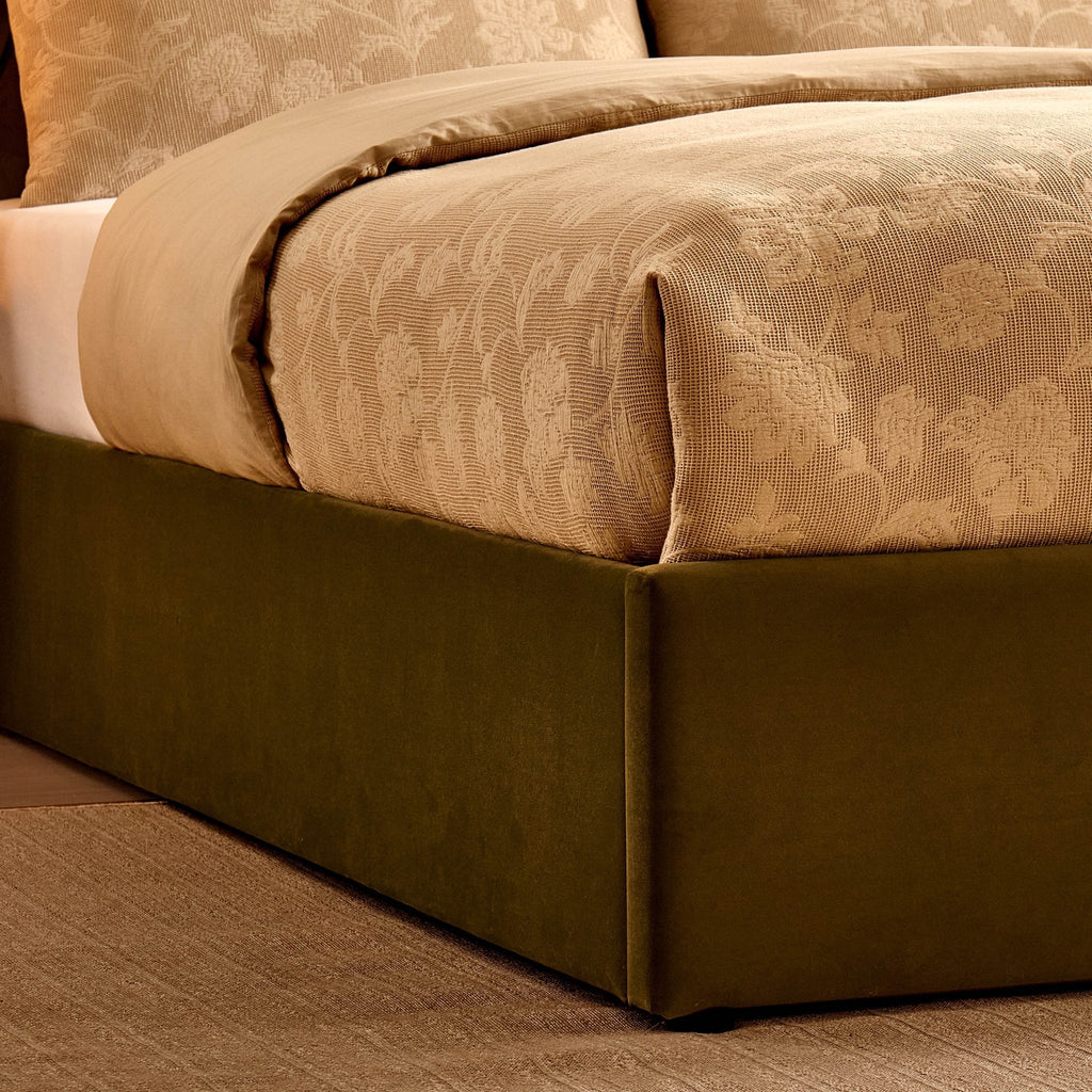 Dusklia - Middleton Ottoman Storage Bed - Muted Moss