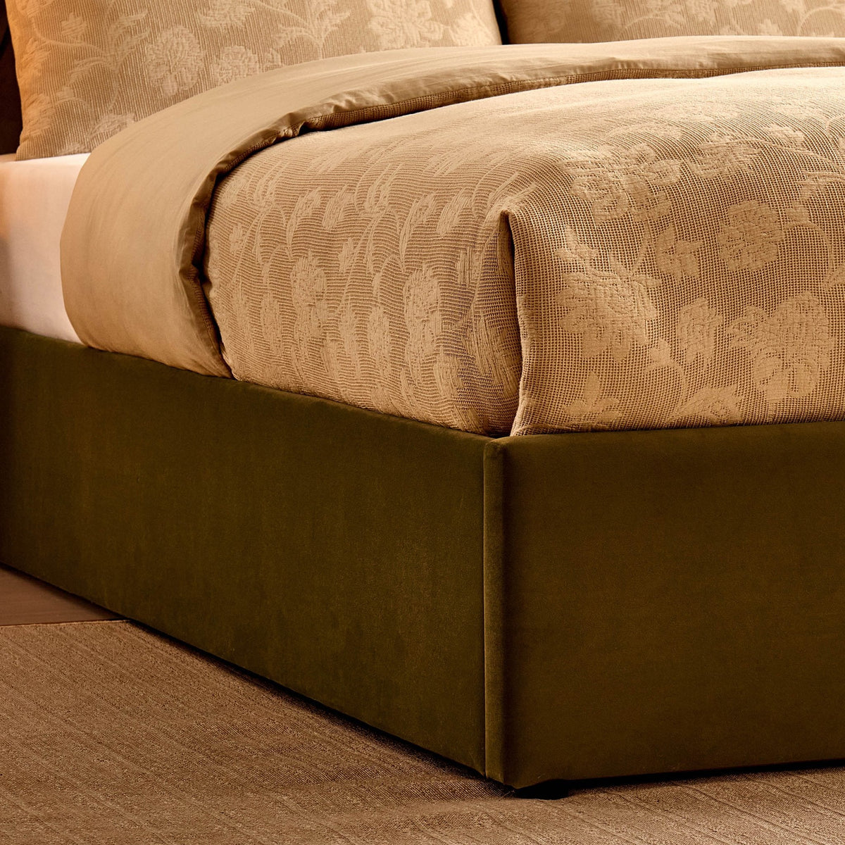 Dusklia - Middleton Ottoman Storage Bed - Muted Moss