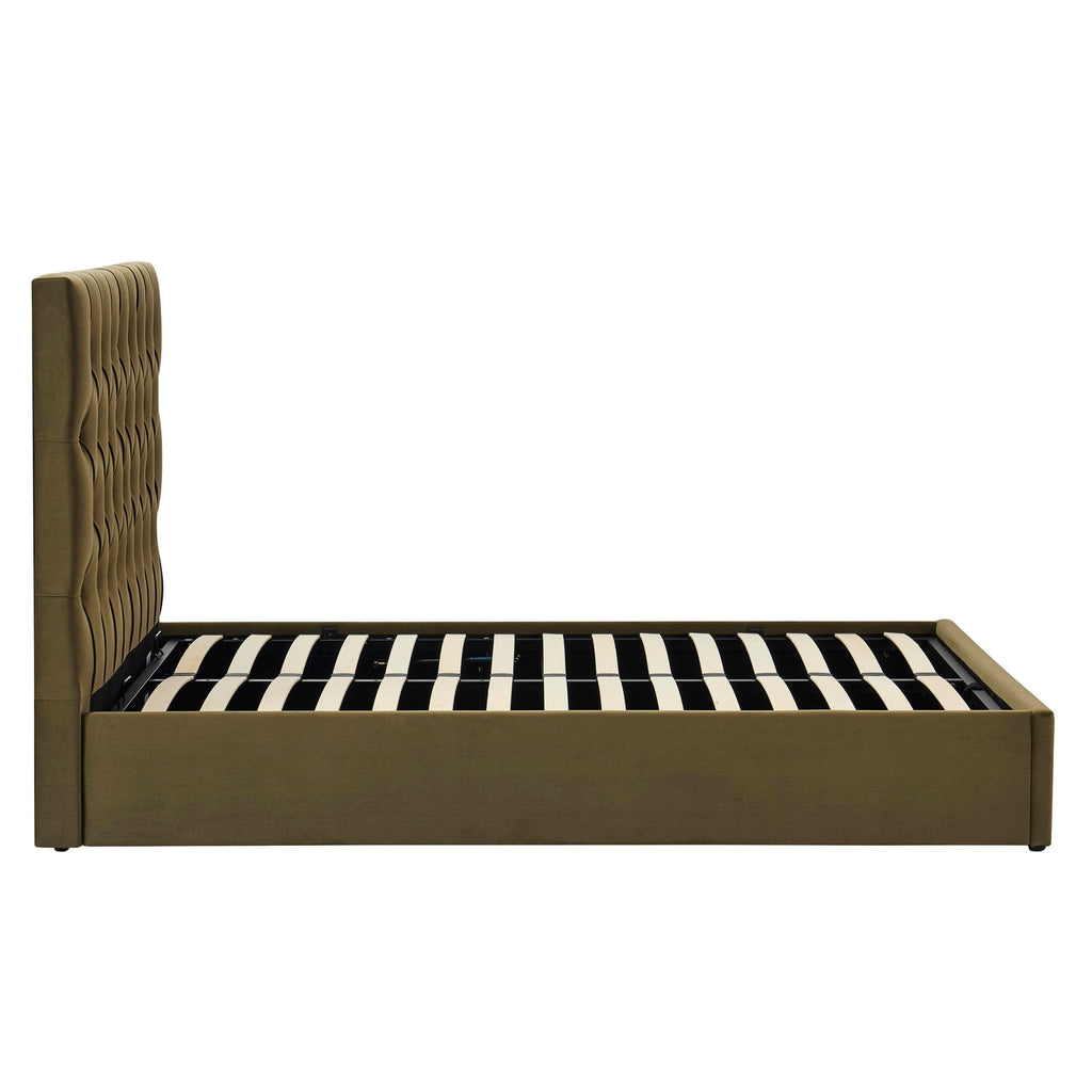 Dusklia - Middleton Ottoman Storage Bed - Muted Moss