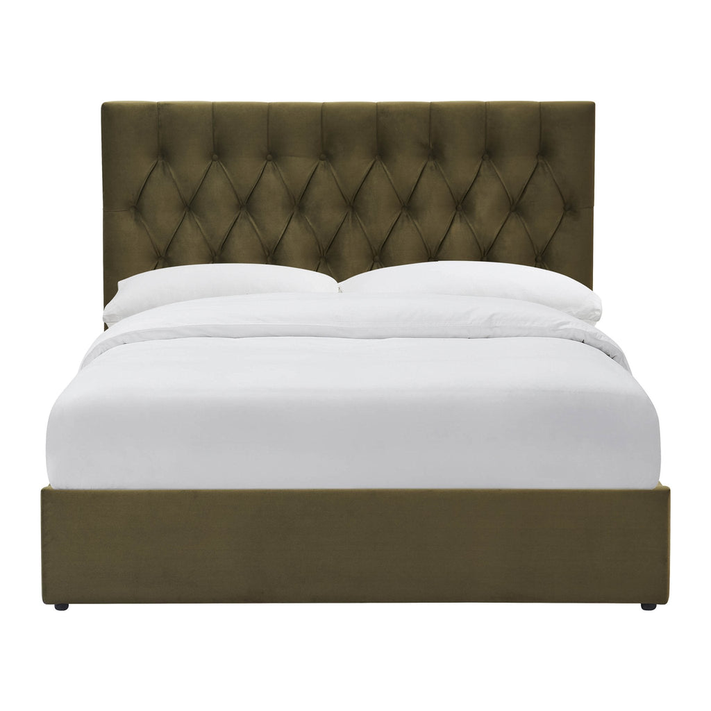 Dusklia - Middleton Ottoman Storage Bed - Muted Moss
