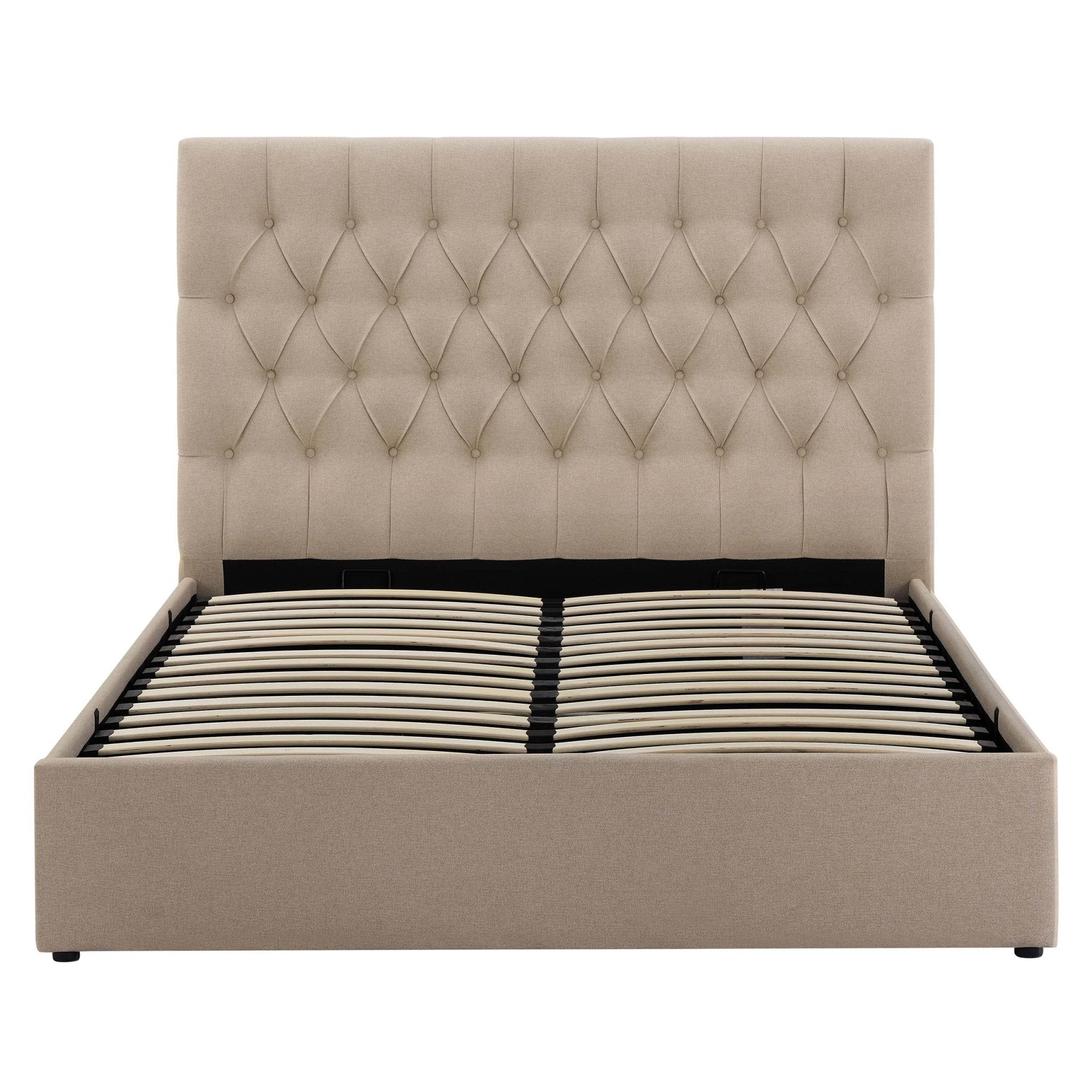 Dusklia - Middleton Ottoman Storage Bed - Oatmeal