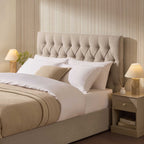 Dusklia - Middleton Ottoman Storage Bed - Oatmeal
