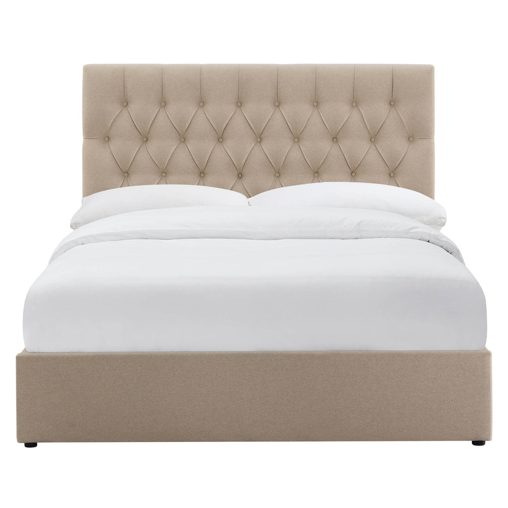 Dusklia - Middleton Ottoman Storage Bed - Oatmeal