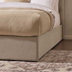 Dusklia - Middleton Ottoman Storage Bed - Oatmeal