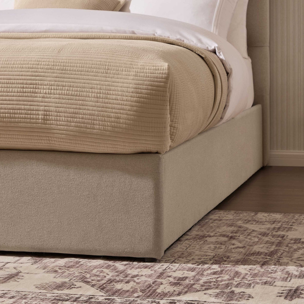 Dusklia - Middleton Ottoman Storage Bed - Oatmeal