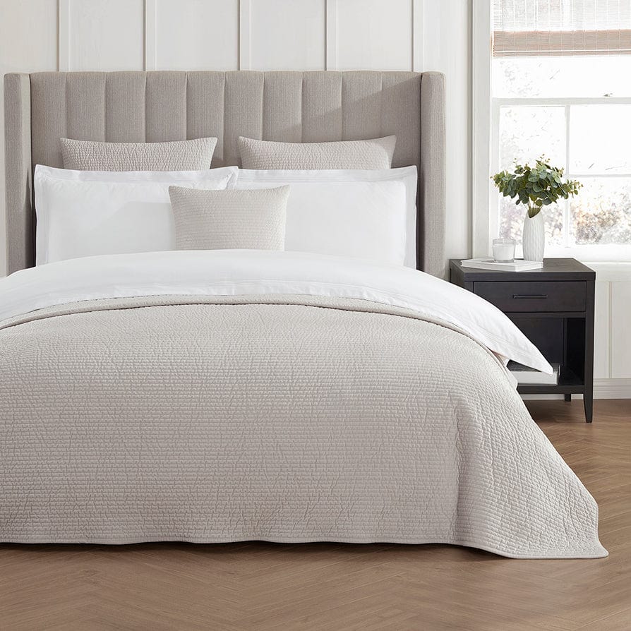 Dusklia - Milan Velvet Bedspread 2.5 X 2.6m - Champagne