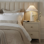 Dusklia - Milan Velvet Bedspread 2.5 X 2.6m - Champagne