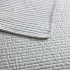 Dusklia - Milan Velvet Bedspread 2.5 X 2.6m - Silver