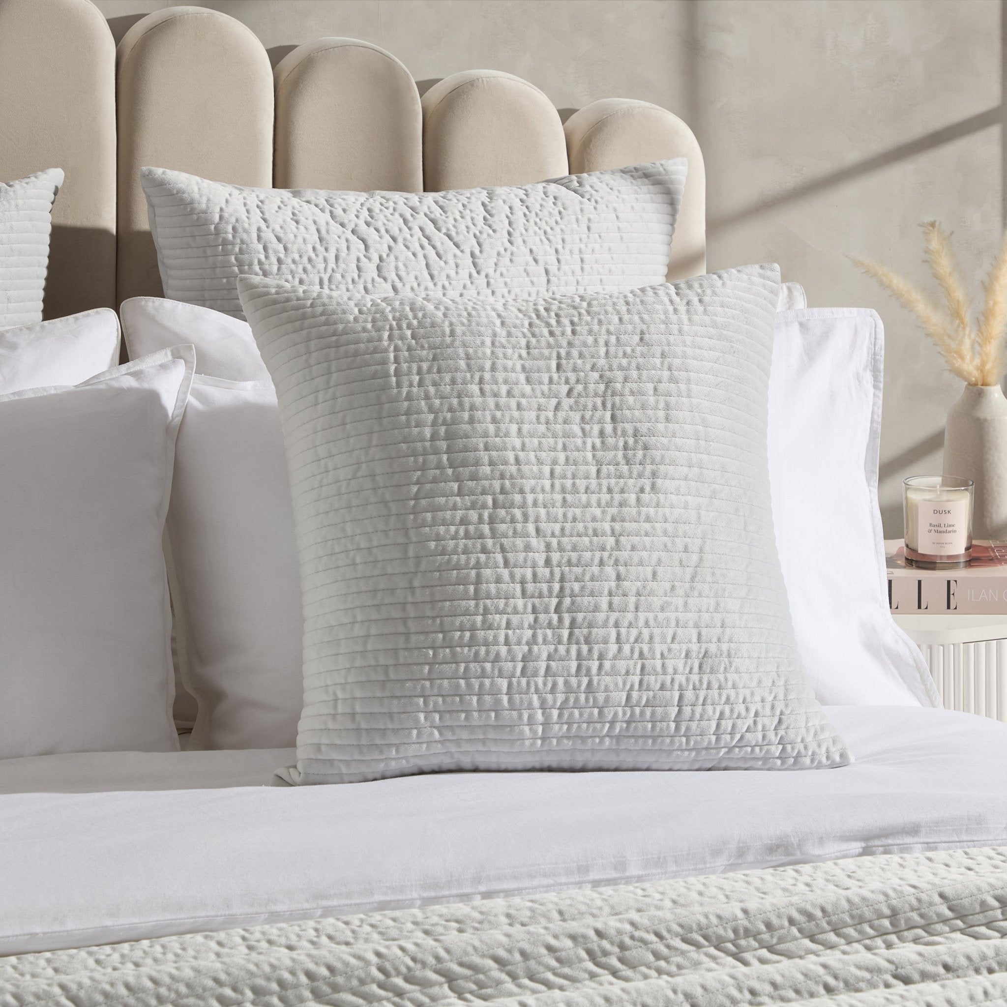 Dusklia - Milan Velvet Cushion Cover - Silver