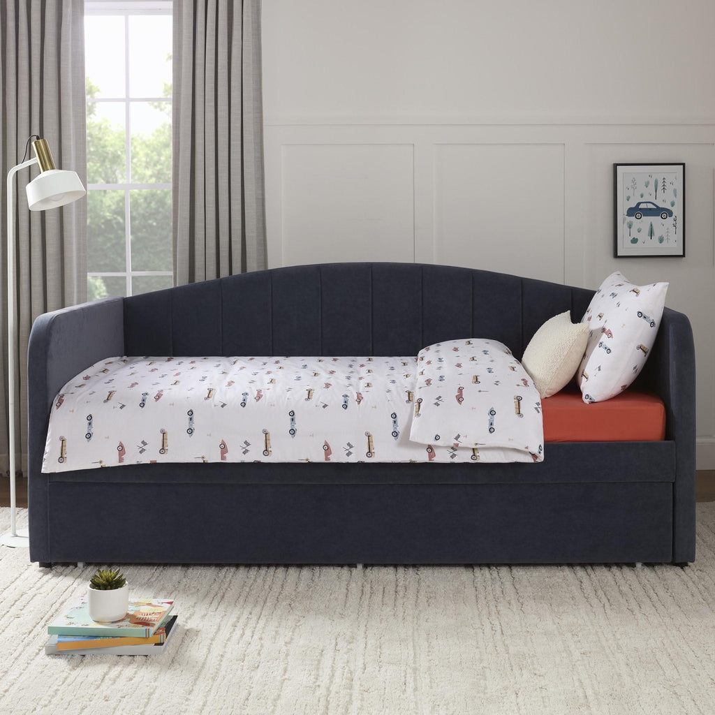 Dusklia - Miles Race Cars 100% Cotton Kids Duvet Cover Set