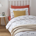 Dusklia - Miles Race Cars 100% Cotton Kids Duvet Cover Set