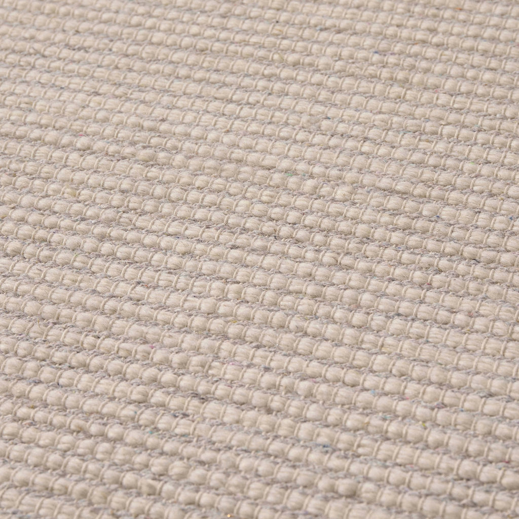 Dusklia - Milo Handwoven Stripe Rug - Light Grey