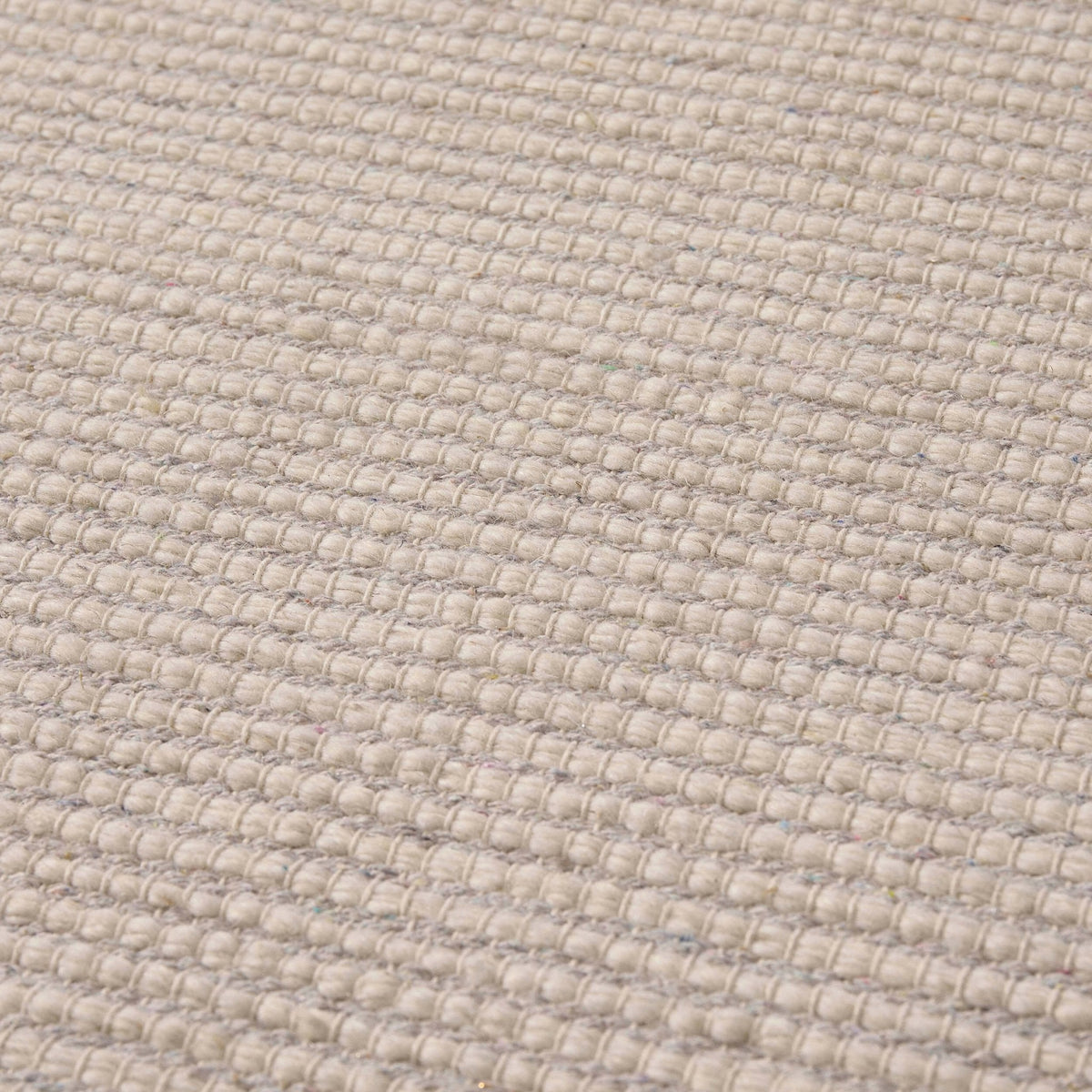 Dusklia - Milo Handwoven Stripe Rug - Light Grey