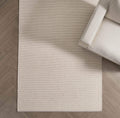Dusklia - Milo Handwoven Stripe Rug - Light Grey