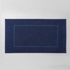 Dusklia - Milos Plain Picture  Frame Bath Mat - Dark Royal Blue