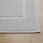 Dusklia - Milos Plain Picture Frame Bath Mat - Dove Grey