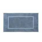 Dusklia - Milos Plain Picture Frame Bath Mat - French Blue