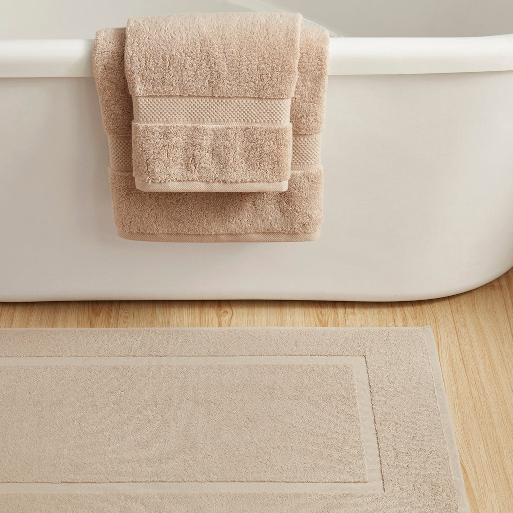 Dusklia - Milos Plain Picture Frame Bath Mat - Natural