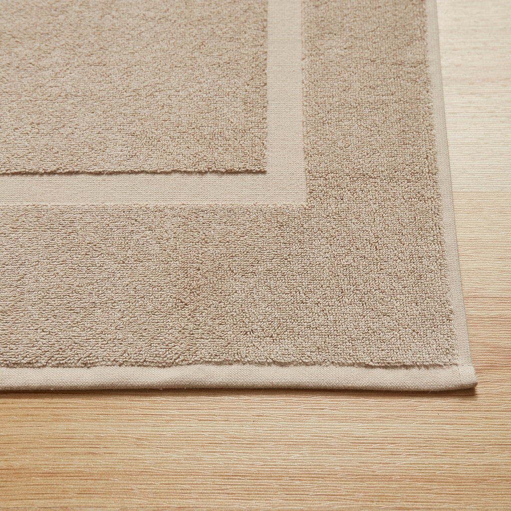 Dusklia - Milos Plain Picture Frame Bath Mat - Natural