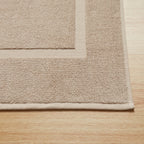 Dusklia - Milos Plain Picture Frame Bath Mat - Natural