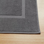 Dusklia - Milos Plain Picture Frame Bath Mat - Slate