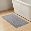 Dusklia - Milos Plain Picture Frame Bath Mat - Slate