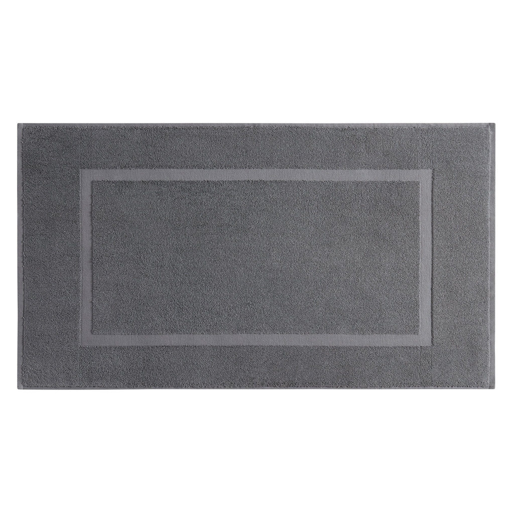 Dusklia - Milos Plain Picture Frame Bath Mat - Slate