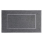 Dusklia - Milos Plain Picture Frame Bath Mat - Slate