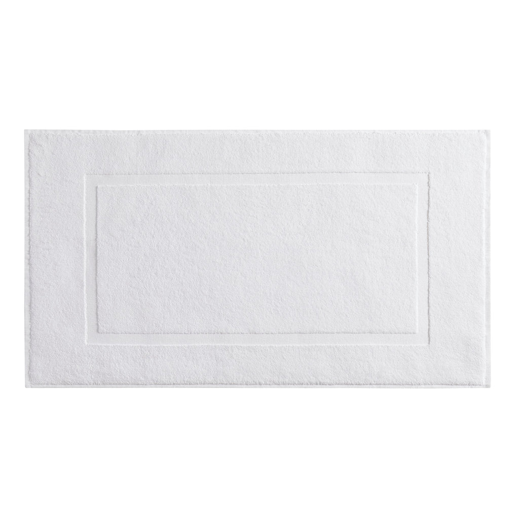 Dusklia - Milos Plain Picture Frame Bath Mat - White