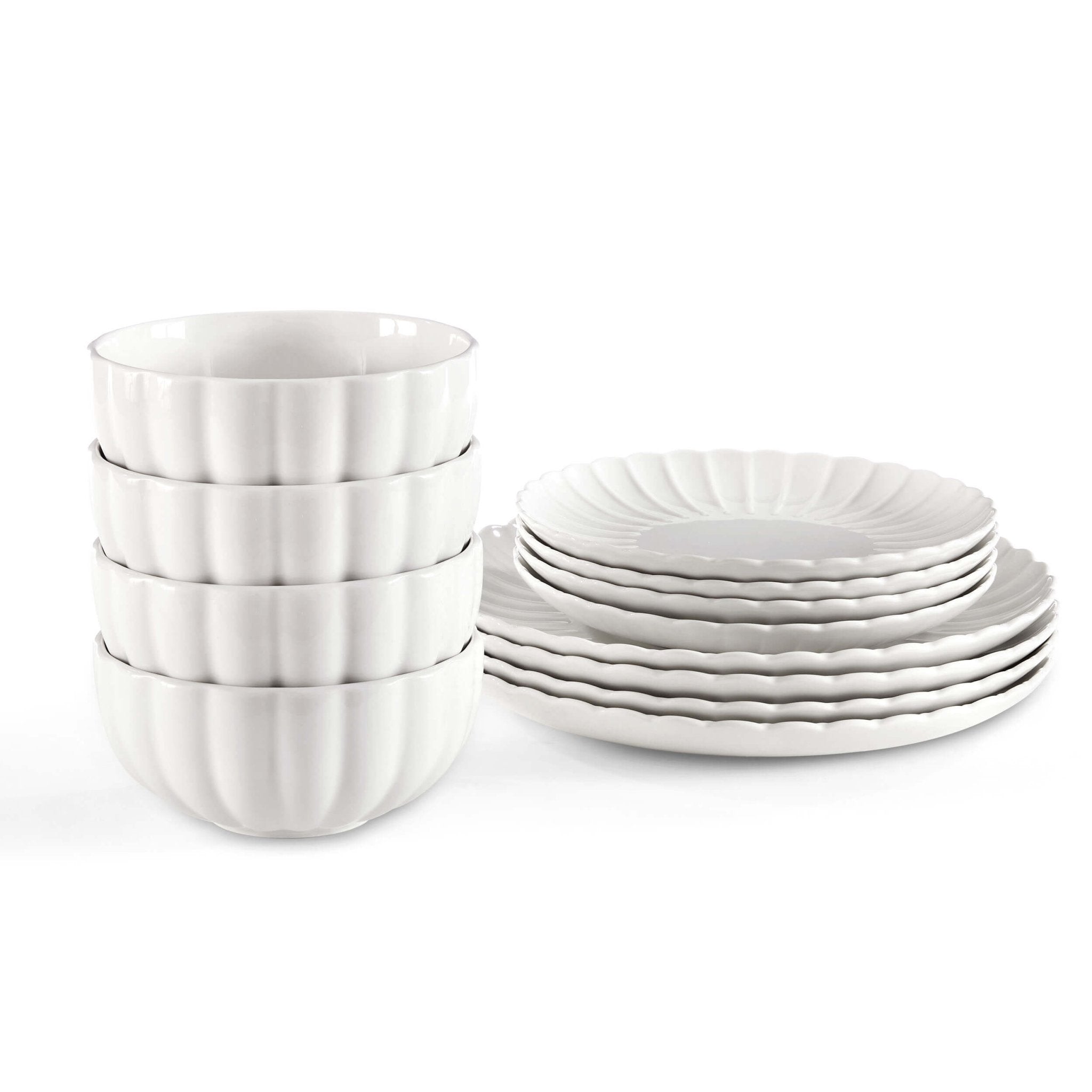 Dusklia - Mira 12 Piece Dinner Set - Off White