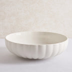 Dusklia - Mira Scalloped Serving Bowl - Off White