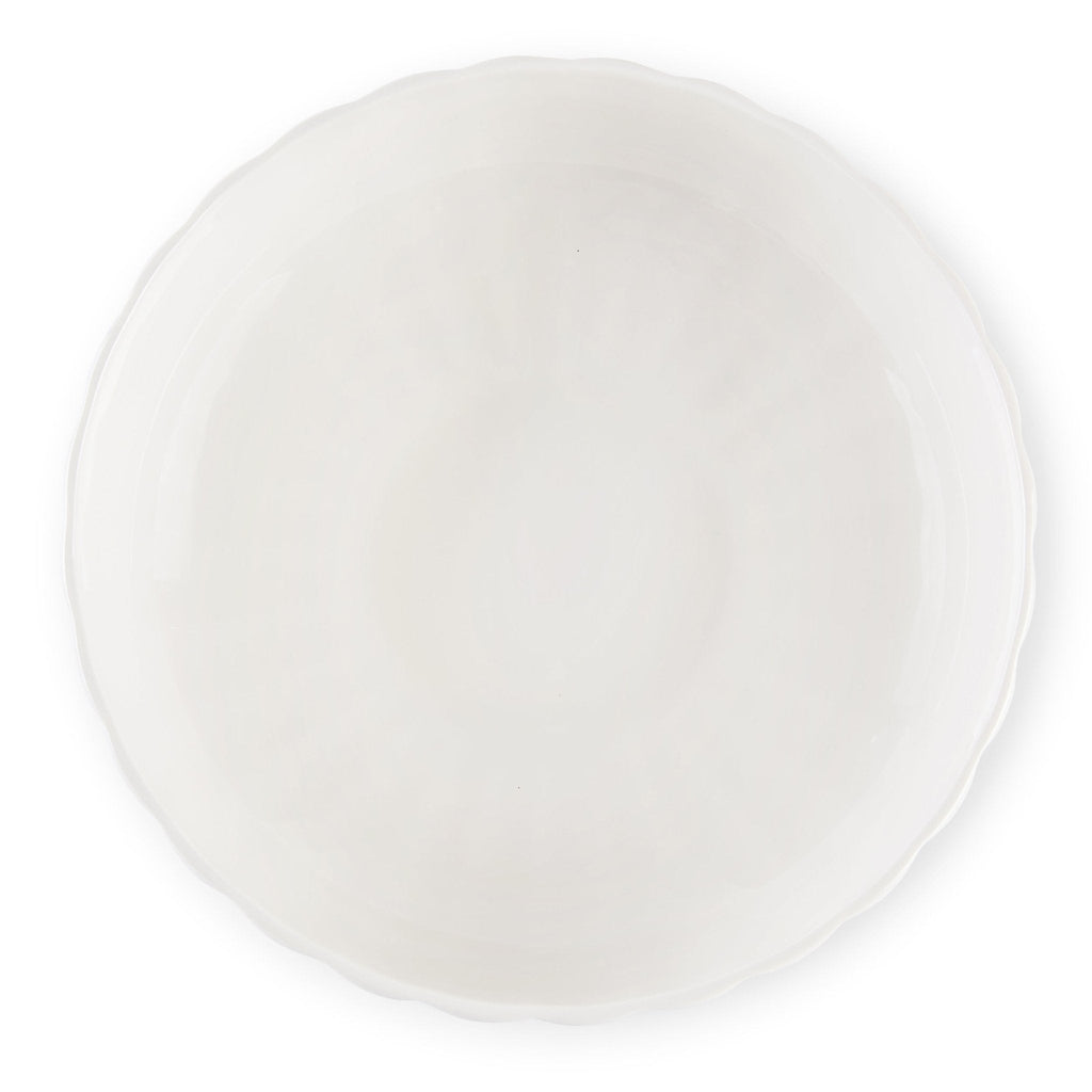 Dusklia - Mira Scalloped Serving Bowl - Off White