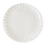 Dusklia - Mira Scalloped Set of 4 Dinner Plates - Off White