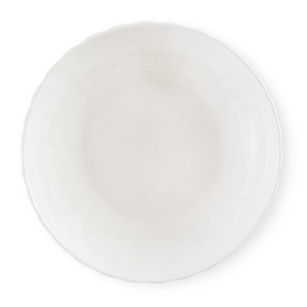 Dusklia - Mira Scalloped Set of 4 Pasta Bowls - Off White