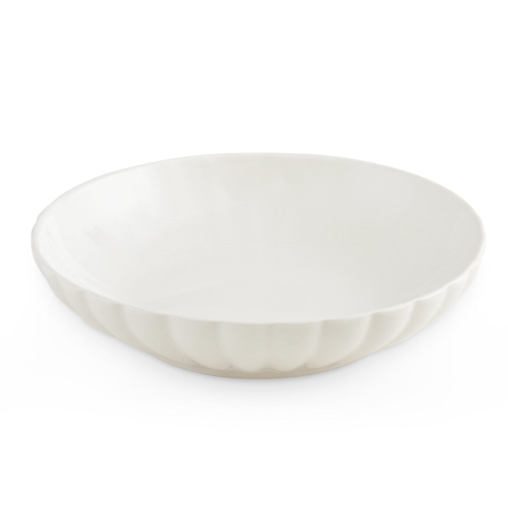 Dusklia - Mira Scalloped Set of 4 Pasta Bowls - Off White