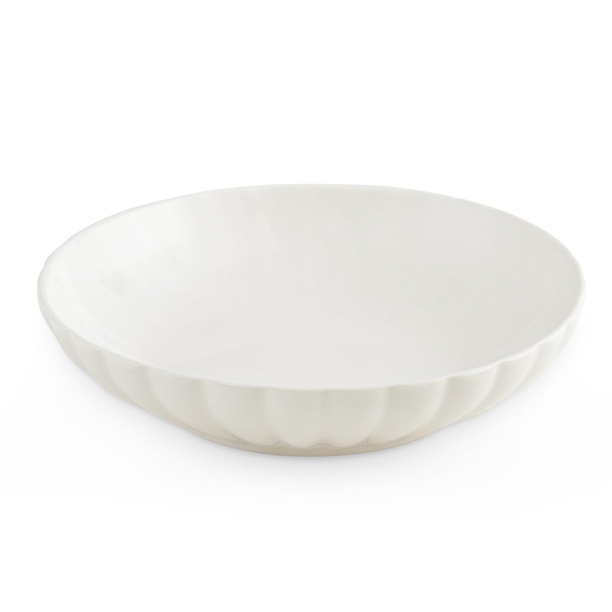Dusklia - Mira Scalloped Set of 4 Pasta Bowls - Off White