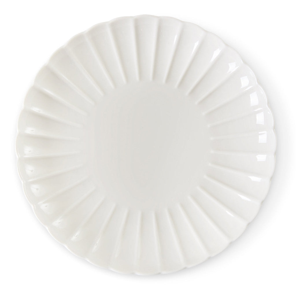 Dusklia - Mira Scalloped Set of 4 Side Plates - Off White