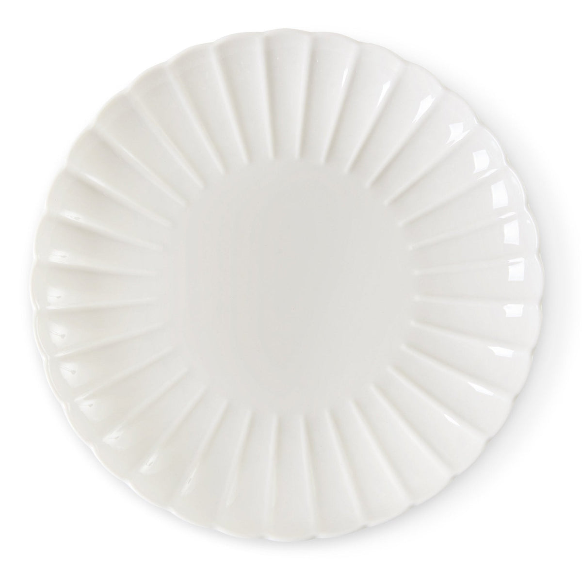 Dusklia - Mira Scalloped Set of 4 Side Plates - Off White