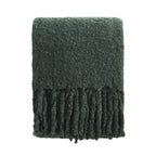 Dusklia - Mohair Style Sofa Throw - Forest Green