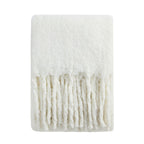 Dusklia - Mohair Style Sofa Throw - Natural