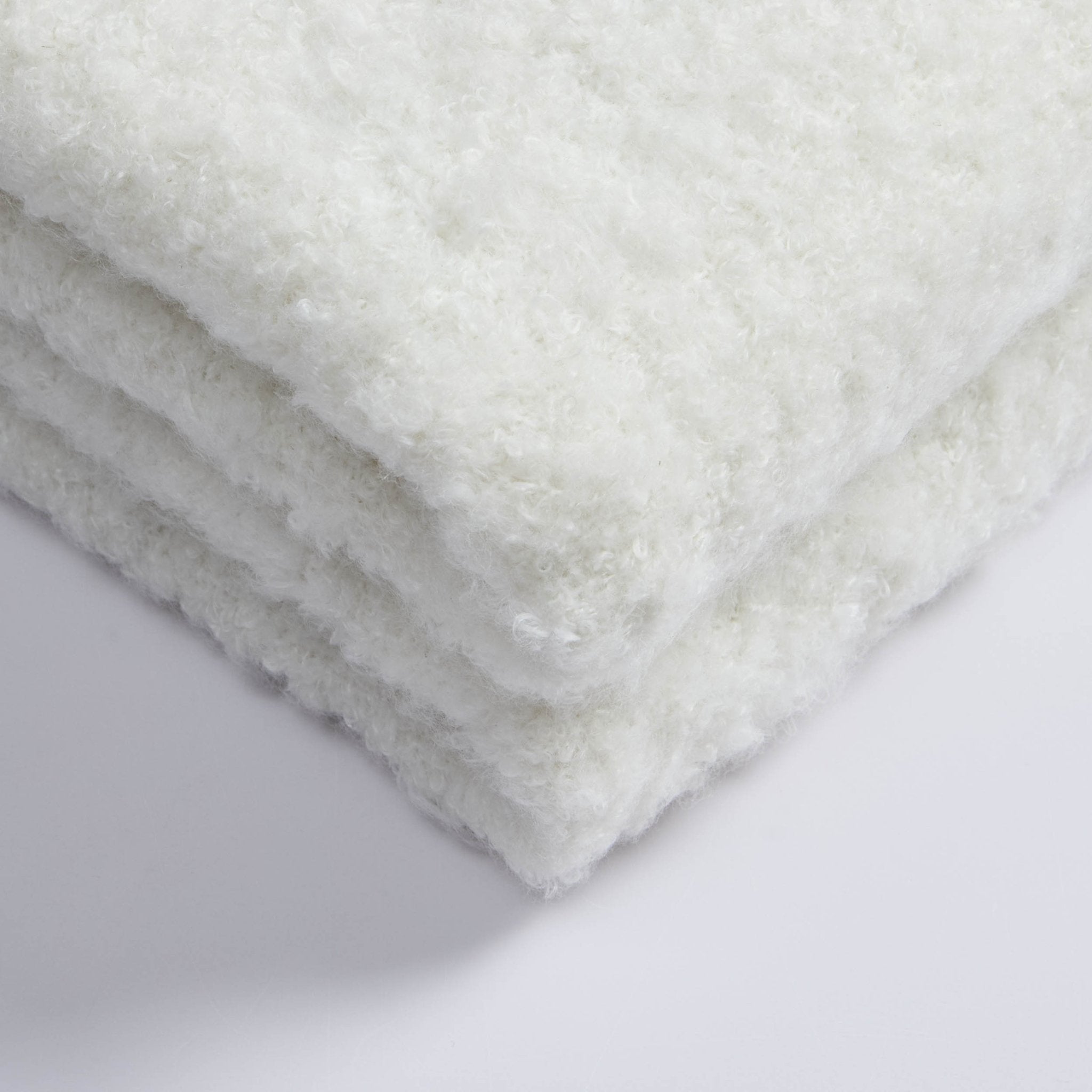 Dusklia - Mohair Style Sofa Throw - Natural