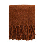 Dusklia - Mohair Style Throw - Burnt Orange