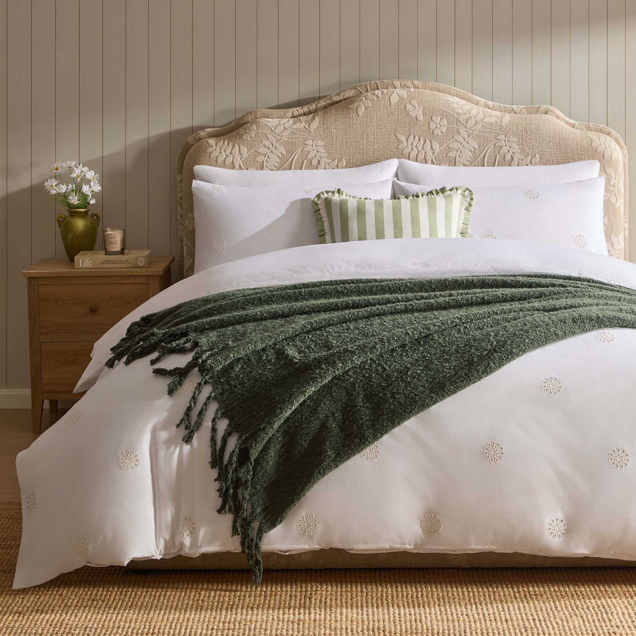 Dusklia - Mohair Style Throw - Forest Green